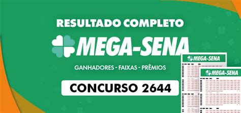 mega sena 2644 resultado de hoje - resultado do concurso 2454 da mega sena